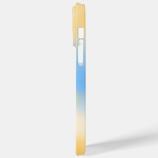 Moderne minimalistische geel blauwe gradiënt kleur Case-Mate iPhone case (Achterkant / Links)