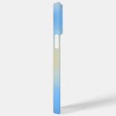 Moderne minimalistische geel blauwe gradiënt kleur Case-Mate iPhone case (Achterkant / Rechts)