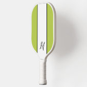 Moderne Minimalistische Gegemonogrammeerde Beginle Pickleball Paddle (Links)