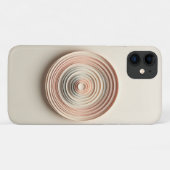 Moderne Minimalistische Gelaagde Cirkels Kunst Zac Case-Mate iPhone Case (Achterkant (horizontaal))