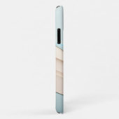 Moderne Minimalistische Gelaagde Papiergolven - El Case-Mate iPhone Case (Achterkant/rechts)
