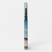 Moderne Minimalistische Gelaagde Papiergolven - El Case-Mate iPhone Case (Achterkant/links)