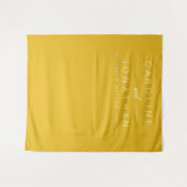 Moderne minimalistische gele achtergrond voor aang wandkleed (Voorkant (horizontaal))