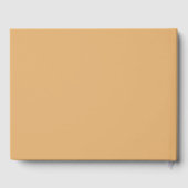 Moderne Minimalistische Gele Gastenboek (Achterkant)