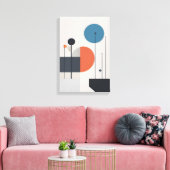 Moderne minimalistische geometrische Abstracte kun Canvas Afdruk (Insitu (Woonkamer))