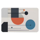 Moderne minimalistische geometrische Abstracte kun Magneet (Horizontaal)