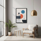 Moderne minimalistische geometrische Abstracte kun Perfect Poster