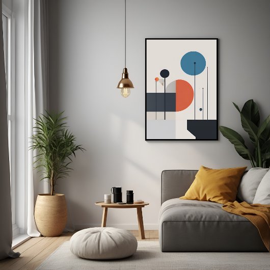 Moderne minimalistische geometrische Abstracte kun Perfect Poster