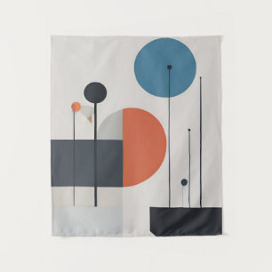 Moderne minimalistische geometrische Abstracte kun Wandkleed
