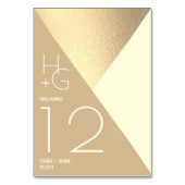 Moderne minimalistische geometrische bruiloft kaart (Achterkant)