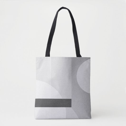 Moderne minimalistische geometrische Canvas tas (Voorkant)