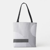 Moderne minimalistische geometrische Canvas tas (Achterkant)