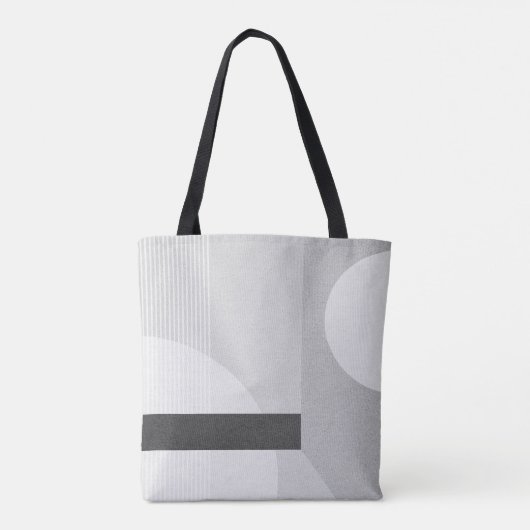Moderne minimalistische geometrische Canvas tas (Achterkant)