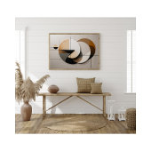 Moderne minimalistische geometrische cirkels Abstr Foto Afdruk