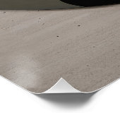 Moderne minimalistische geometrische cirkels Abstr Perfect Poster (Hoek)