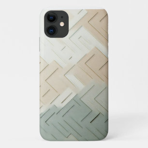 Moderne Minimalistische Geometrische Doolhof - Ele Case-Mate iPhone Case