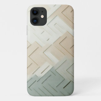 Moderne Minimalistische Geometrische Doolhof - Ele Case-Mate iPhone Case