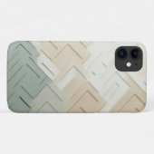 Moderne Minimalistische Geometrische Doolhof - Ele Case-Mate iPhone Case (Achterkant (horizontaal))