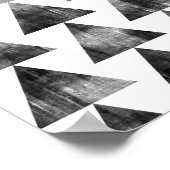 Moderne, minimalistische geometrische driehoeksafd poster (Hoek)