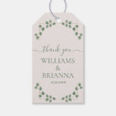 Moderne Minimalistische Geometrische Frame Bruilof Cadeaulabel (Voorkant)