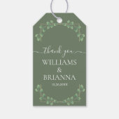 Moderne Minimalistische Geometrische Frame Bruilof Cadeaulabel (Voorkant)