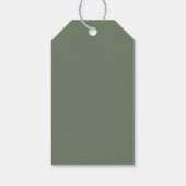 Moderne Minimalistische Geometrische Frame Bruilof Cadeaulabel (Achterkant)