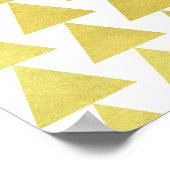 Moderne, minimalistische geometrische gouddriehoek poster (Hoek)