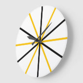 Moderne, minimalistische Geometrische goudlijnen Grote Klok (Hoek)