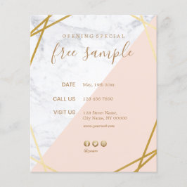 Moderne Minimalistische Geometrische Marmeren Prom Flyer
