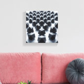 Moderne Minimalistische Geometrische Matrix - Abst Canvas Afdruk (Insitu (Woonkamer))