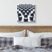 Moderne Minimalistische Geometrische Matrix - Abst Canvas Afdruk (Insitu (Slaapkamer))