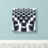 Moderne Minimalistische Geometrische Matrix - Abst Canvas Afdruk (Insitu (Houten vloer))