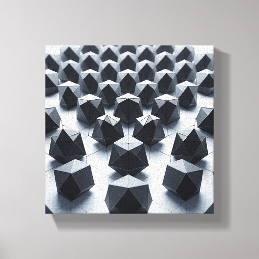 Moderne Minimalistische Geometrische Matrix - Abst Canvas Afdruk (Voorkant)