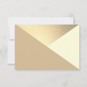 Moderne, minimalistische Geometrische RSVP-Kaart Kaart (Achterkant)