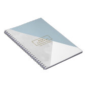Moderne, minimalistische geometrische wervelfoto notitieboek (Rechterzijde)