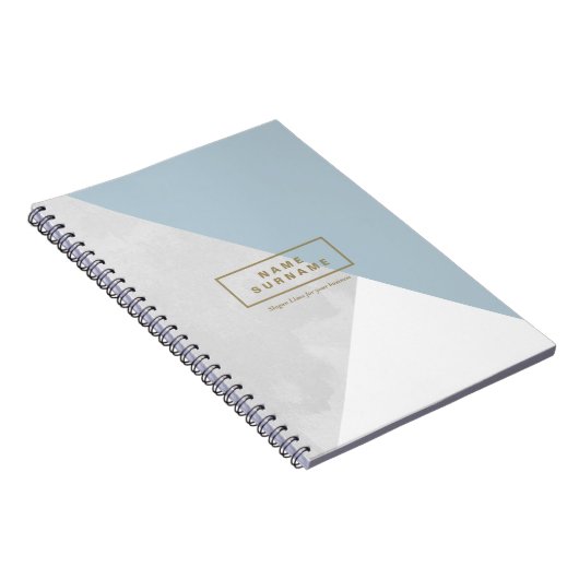 Moderne, minimalistische geometrische wervelfoto notitieboek (Rechterzijde)