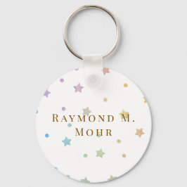 Moderne Minimalistische Gepersonaliseerde Aangepas Sleutelhanger