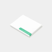 Moderne minimalistische gepersonaliseerde briefpap post-it® notes (Schuin)