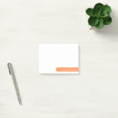Moderne minimalistische gepersonaliseerde briefpap post-it® notes (Kantoor)