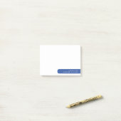 Moderne minimalistische gepersonaliseerde briefpap post-it® notes (Op bureau)