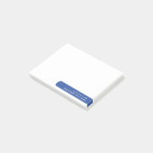 Moderne minimalistische gepersonaliseerde briefpap post-it® notes (Schuin)