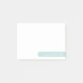 Moderne minimalistische gepersonaliseerde briefpap post-it® notes (Voorkant)