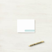 Moderne minimalistische gepersonaliseerde briefpap post-it® notes (Op bureau)
