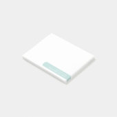 Moderne minimalistische gepersonaliseerde briefpap post-it® notes (Schuin)