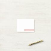 Moderne minimalistische gepersonaliseerde briefpap post-it® notes (Op bureau)