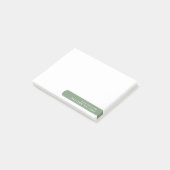 Moderne minimalistische gepersonaliseerde briefpap post-it® notes (Schuin)