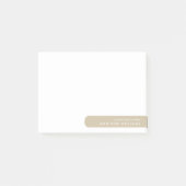 Moderne minimalistische gepersonaliseerde briefpap post-it® notes (Voorkant)