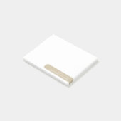 Moderne minimalistische gepersonaliseerde briefpap post-it® notes (Schuin)