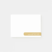 Moderne minimalistische gepersonaliseerde briefpap post-it® notes (Voorkant)