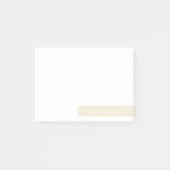 Moderne minimalistische gepersonaliseerde briefpap post-it® notes (Voorkant)